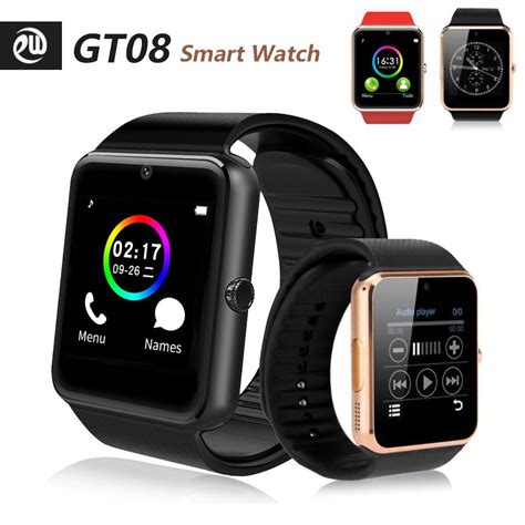 GT08 Bluetooth Smart Watch with SIM Card Slot and NFC Smart 